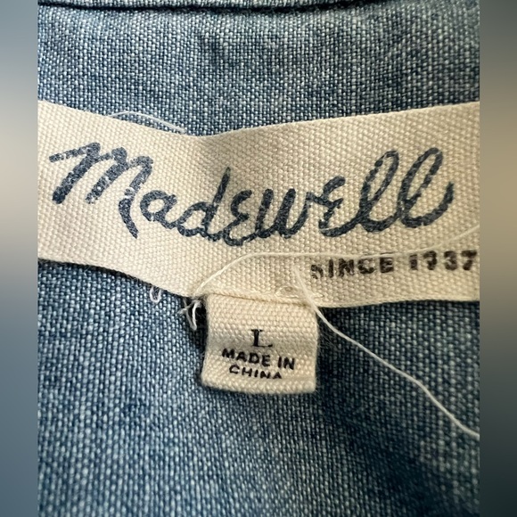 Madewell Blue Denim Textile - Picture 2 of 7